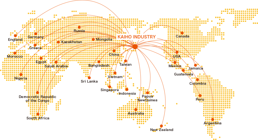 全世界90か国ネットワーク